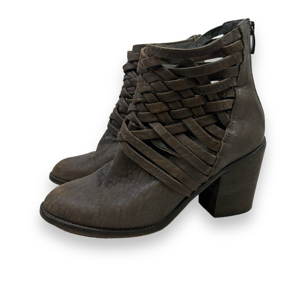 Free People Carerra Basket Weave Boot 10 Gray